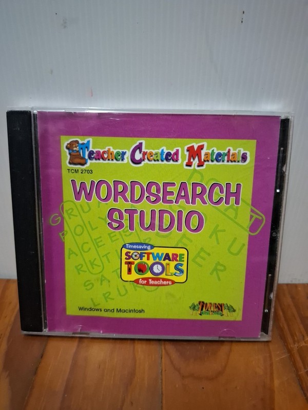 Wordsearch Studio 1999 Teacher Created Materials CD-ROM Windows '95 gallery