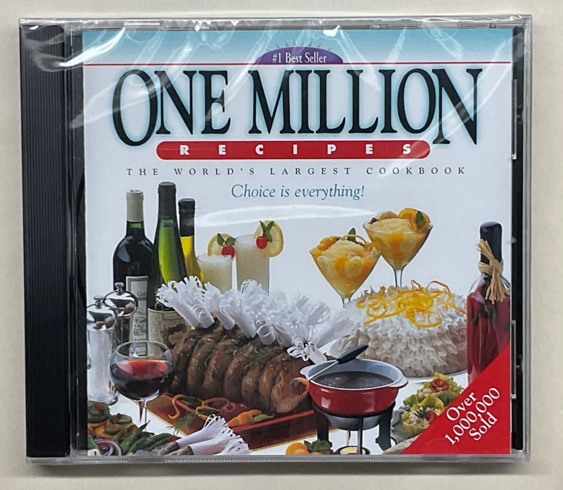 Easy Chef’s One Million Recipes The World’s Largest Cookbook CD-Rom 2002 NEW
