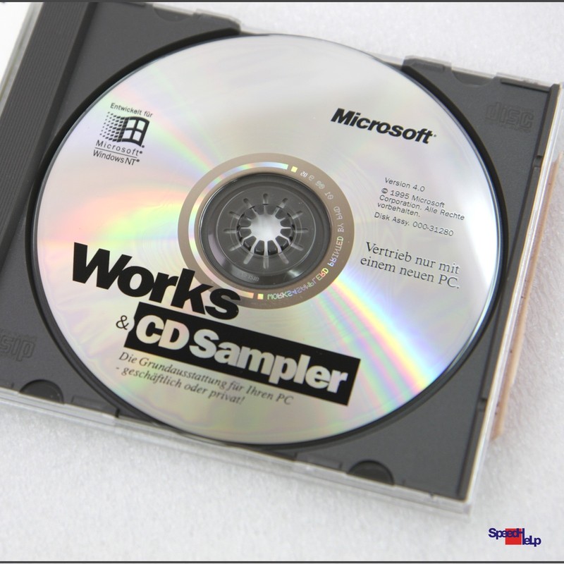 Original Microsoft OEM CD With Works For Wiindows 95 98 Id De Ms Compact Disc