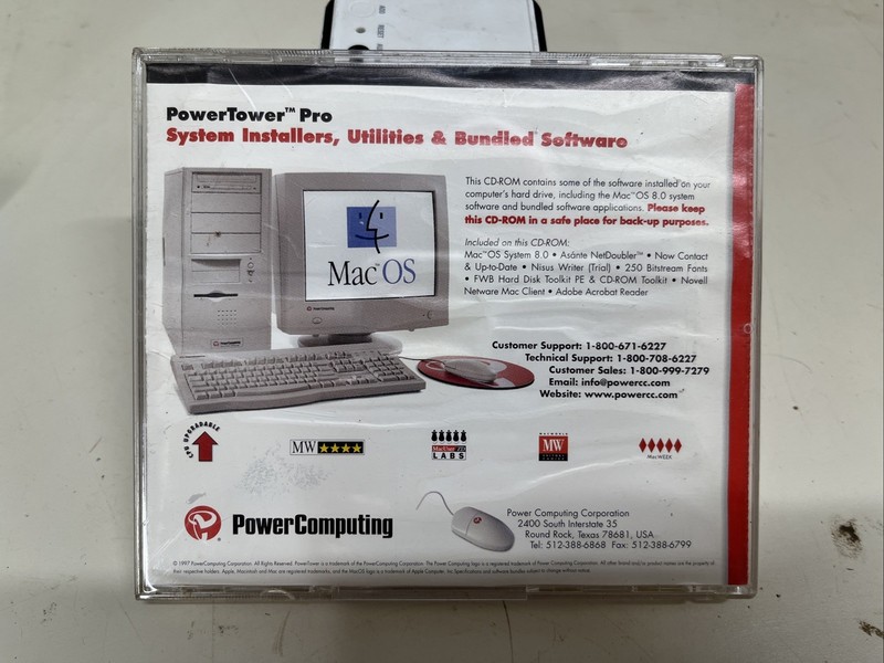 PowerComputing Mac OS 8 Apple Computer Operating System CD Rom Install Disc Rare gallery