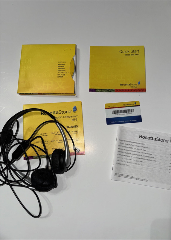 Rosetta Stone Italiano Version 4 Level 1-4 Set - With Activation Code & Headset gallery
