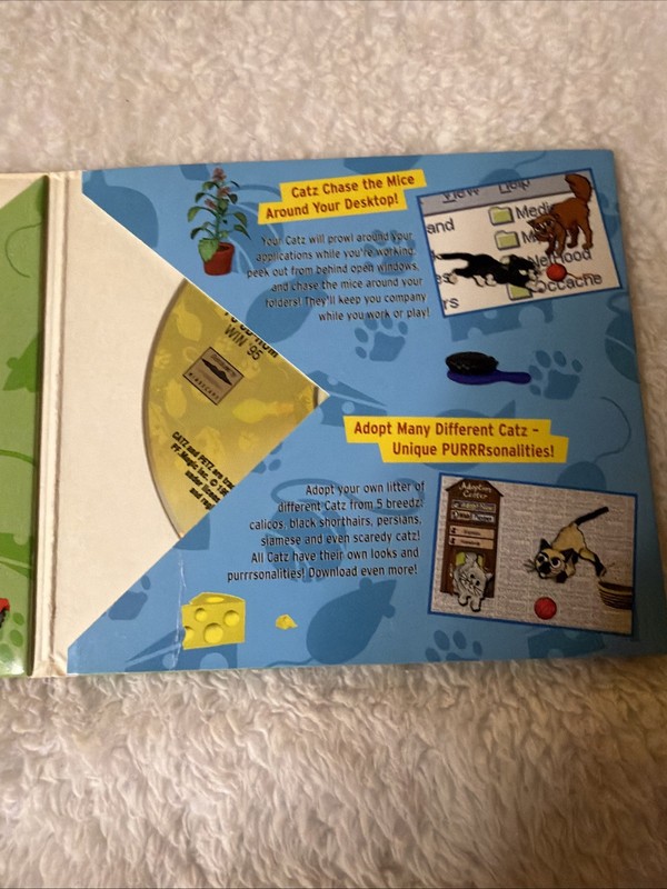 Catz II Dogs II Virtual Petz PC CD ROM Game Vtg 1997 WIN 95 CD Rare PE Magic gallery