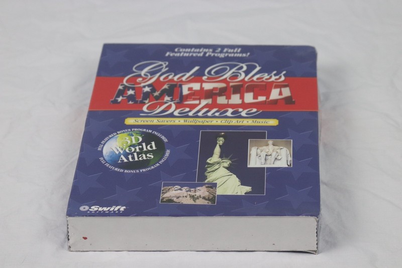 God Bless America PC Deluxe 3D world Atlas Sealed