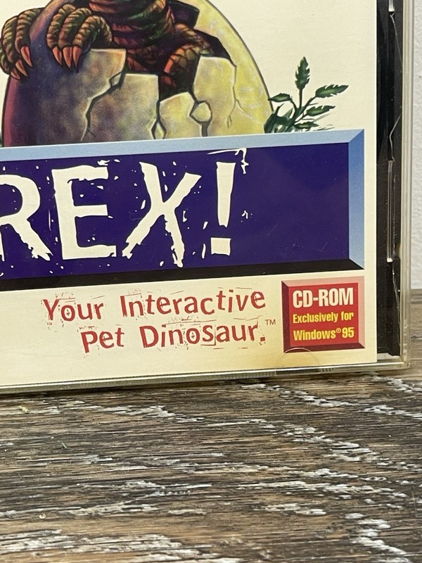 CIB - Rex: Your Interactive Pet Dinosaur Game (PC, 1997) CD-Rom Windows 95 T-Rex gallery