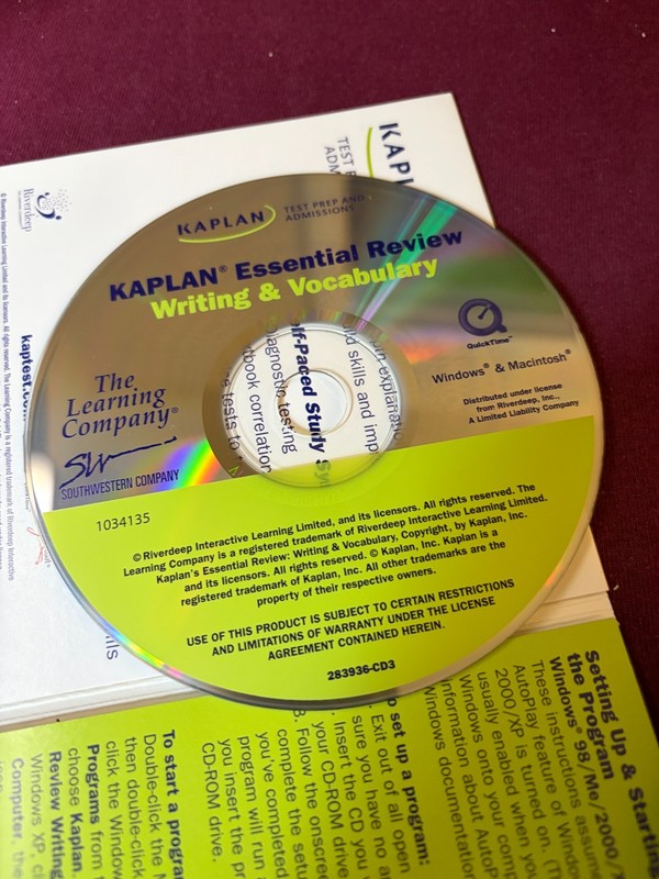 Kaplan SAT Essential Review Writing Vocabulary CD ROM Only Windows 98/MC 2000 gallery