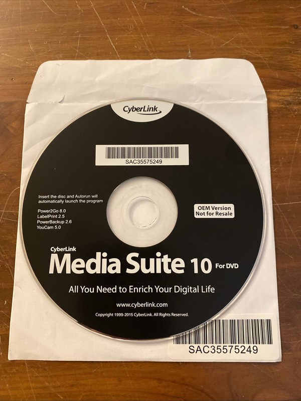 CyberLink Media Suite 10 OEM DVD