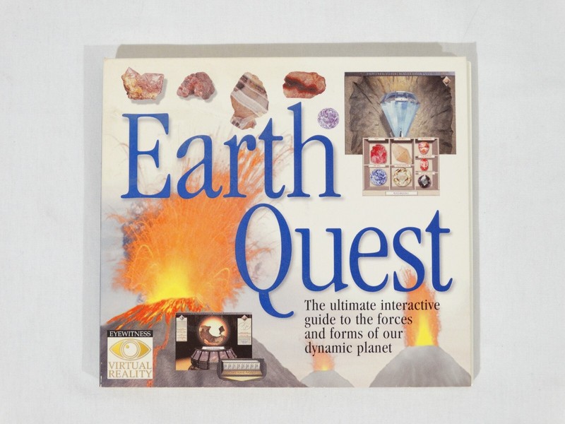 Vintage 1997 Earth Quest Interactive Learning CD-ROM PC Windows Apple Macintosh