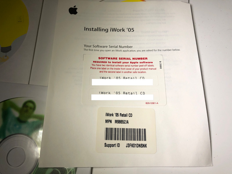 Apple iWork '05 Retail Keynote 2 Pages CD Version M9865Z/A For Mac gallery