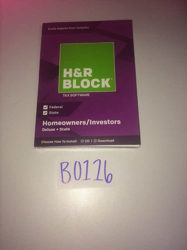H&R Block Tax Software Deluxe + State 2018 Tax Software gallery