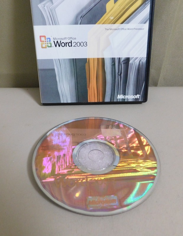 Microsoft Office WORD 2003 Case & Disc with Product Key Disc VGC Clean gallery