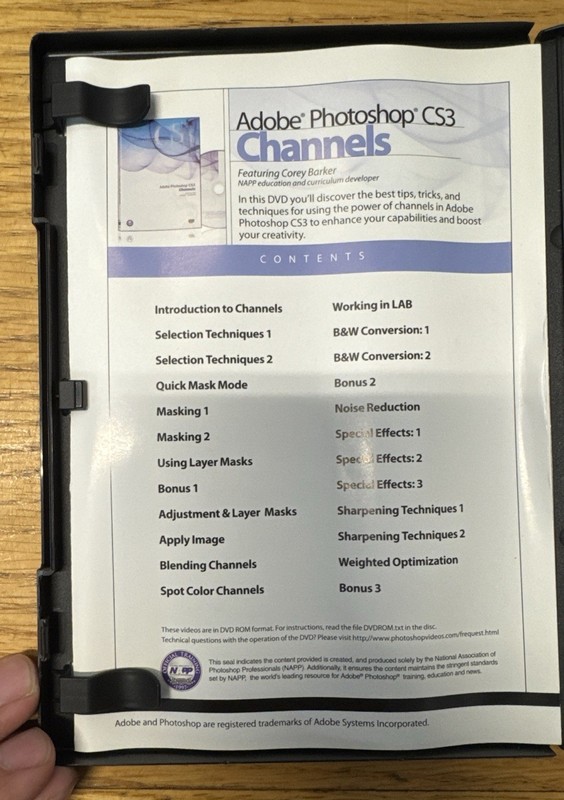 Adobe Photoshop CS3 (2) training sets 6 hrs Channels & For Digital Photographers gallery