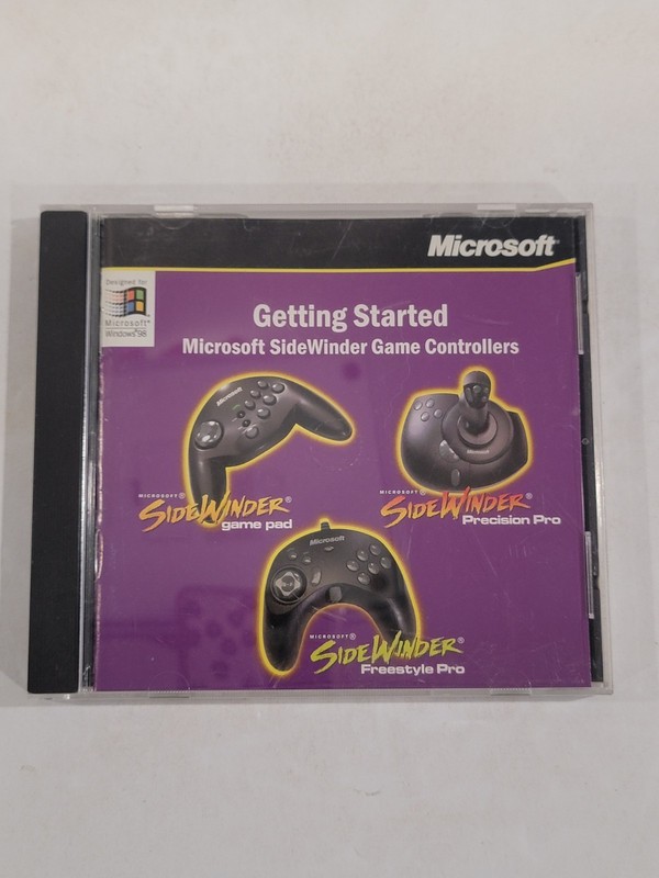Microsoft SideWinder Getting Started Game Controller Software 3.0 CD-ROM PC 1998