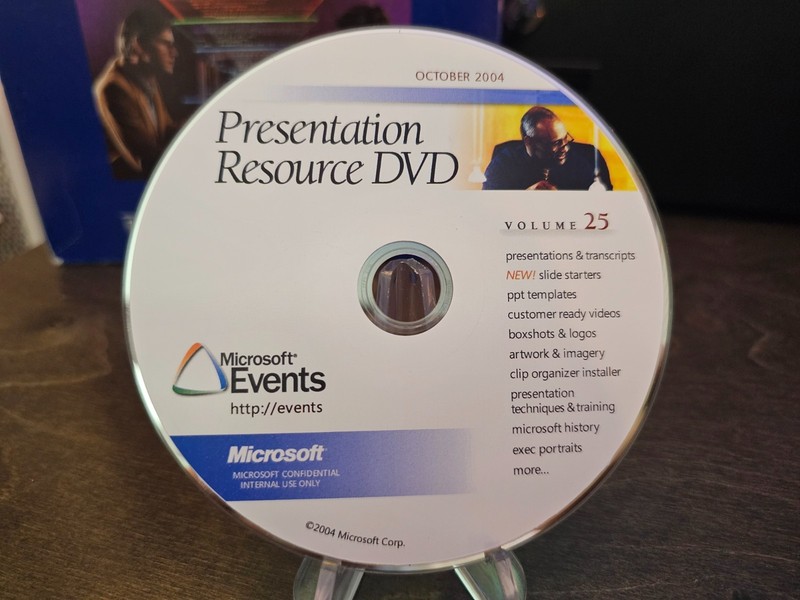 ULTRA RARE: Microsoft Presentation Resource DVD 10/2004 (Windows Longhorn Info!)