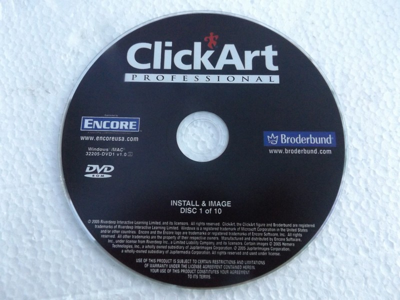 Encore ClickArt Professional (Rare 10 DVD Set ) Windows/Mac Excellent Condition gallery