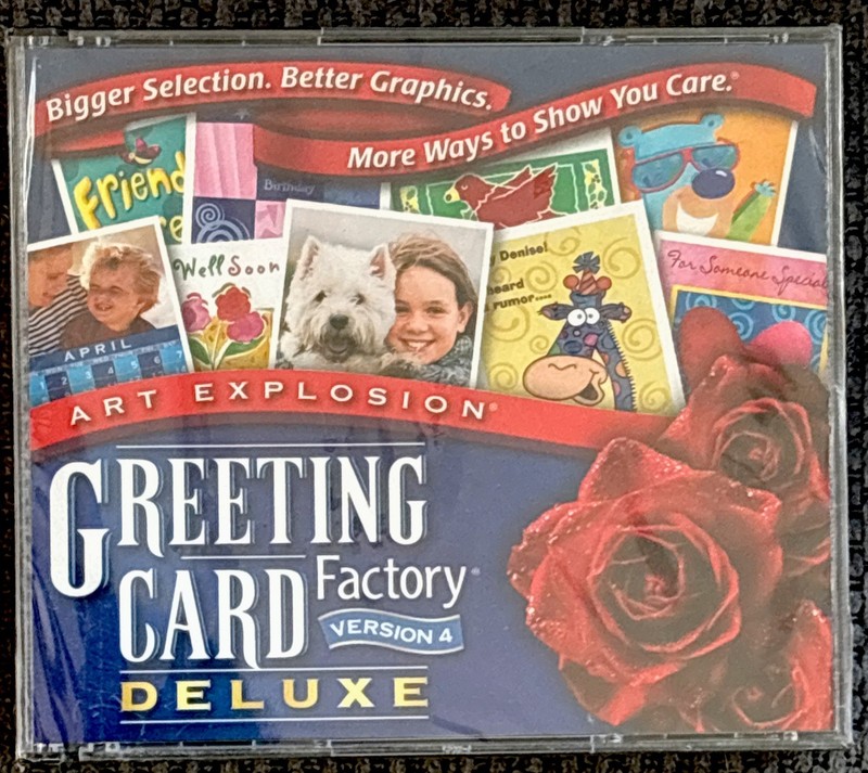 Greeting Card Factory Deluxe VERSION 4.0 Software SEALED CONTENTS Fast Ship