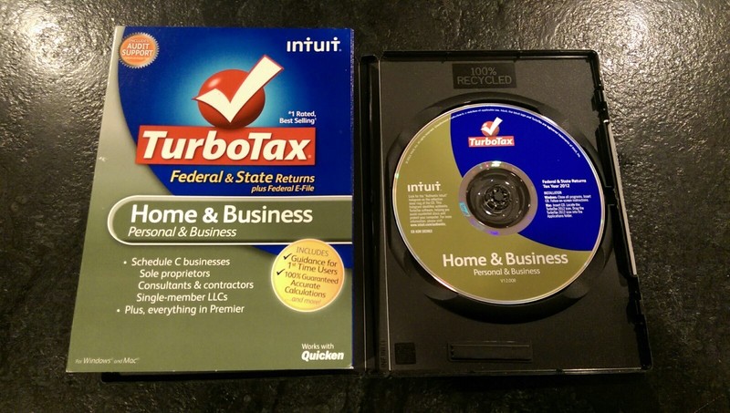 Genuine Retail CD 2012 TurboTax Home & Business Federal + State for Windows/Mac gallery