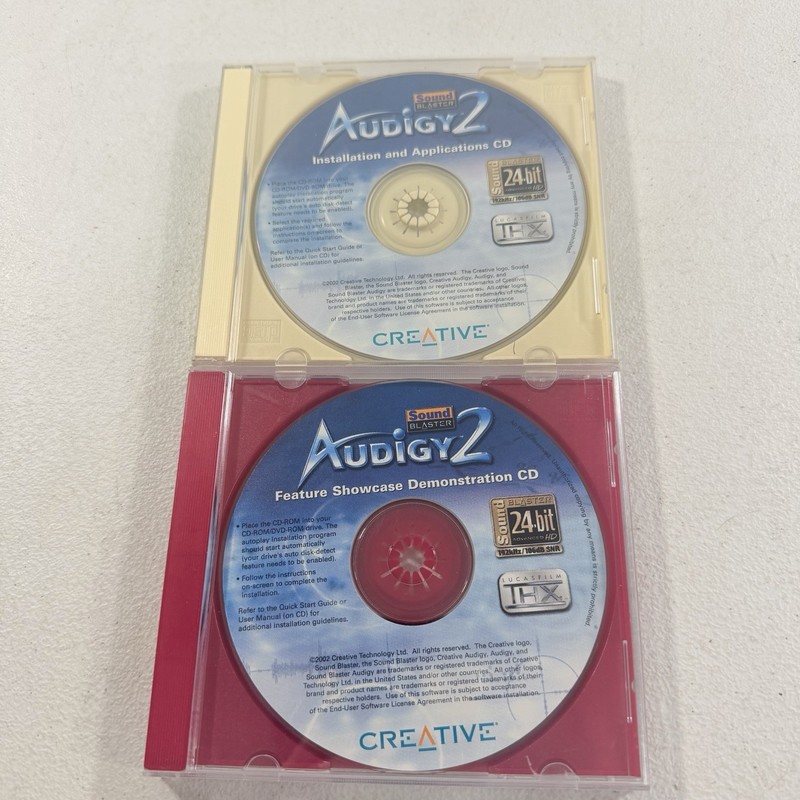 Sound Blaster Audigy 2 Showcase Demonstration CD Installation & Applications CD