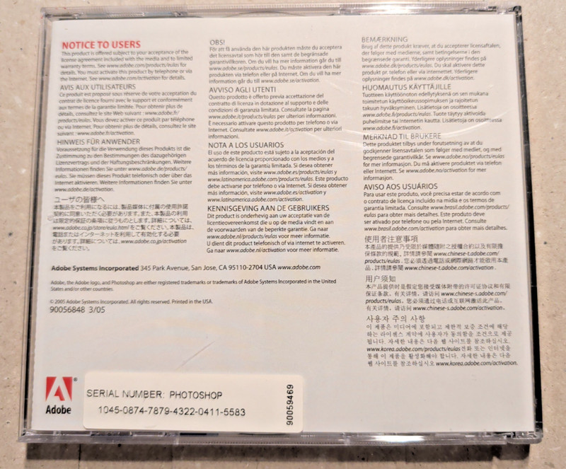 Adobe Photoshop CS1 for Macintosh – 2 Disc Set – Install CD + Training CD – Mac gallery