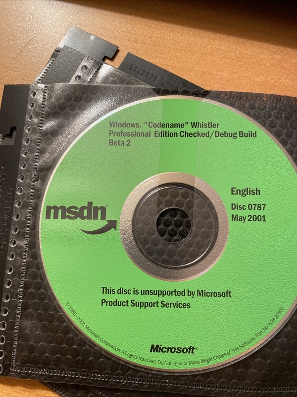 6 CDs NEW RARE Microsoft Windows “Codename” Whistler Beta2 + Product Keys + diag gallery