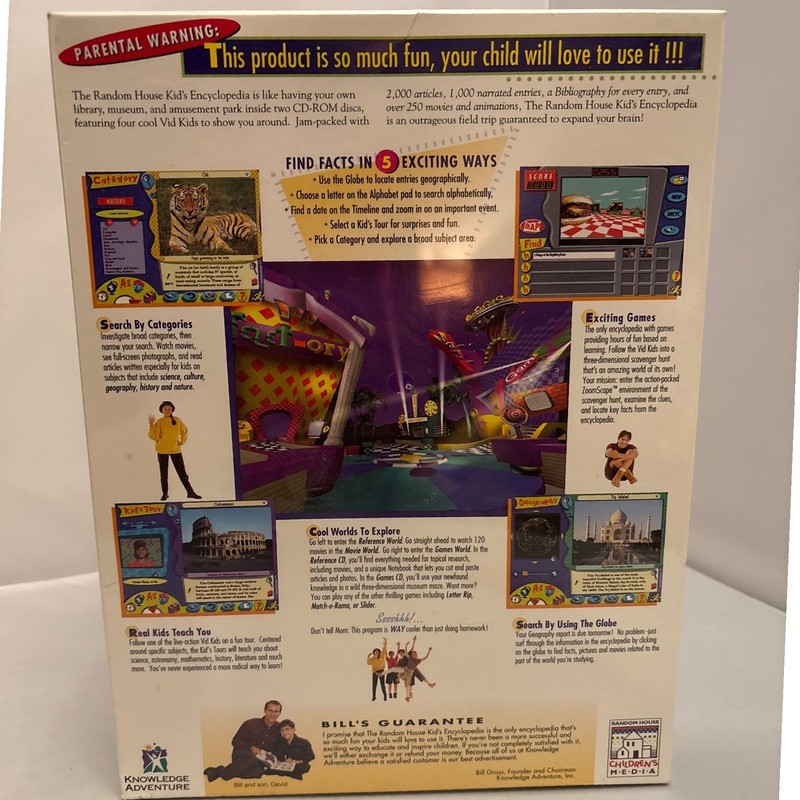 The Random House Kid's Encyclopedia 2 CD-ROM Disc Knowledge Adventure Jumpstart gallery