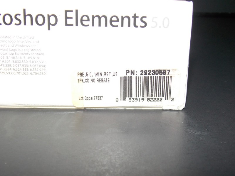 NEW Sealed Adobe Photoshop Elements 5.0 Software Photo Editor Win Vista XP CD PC gallery