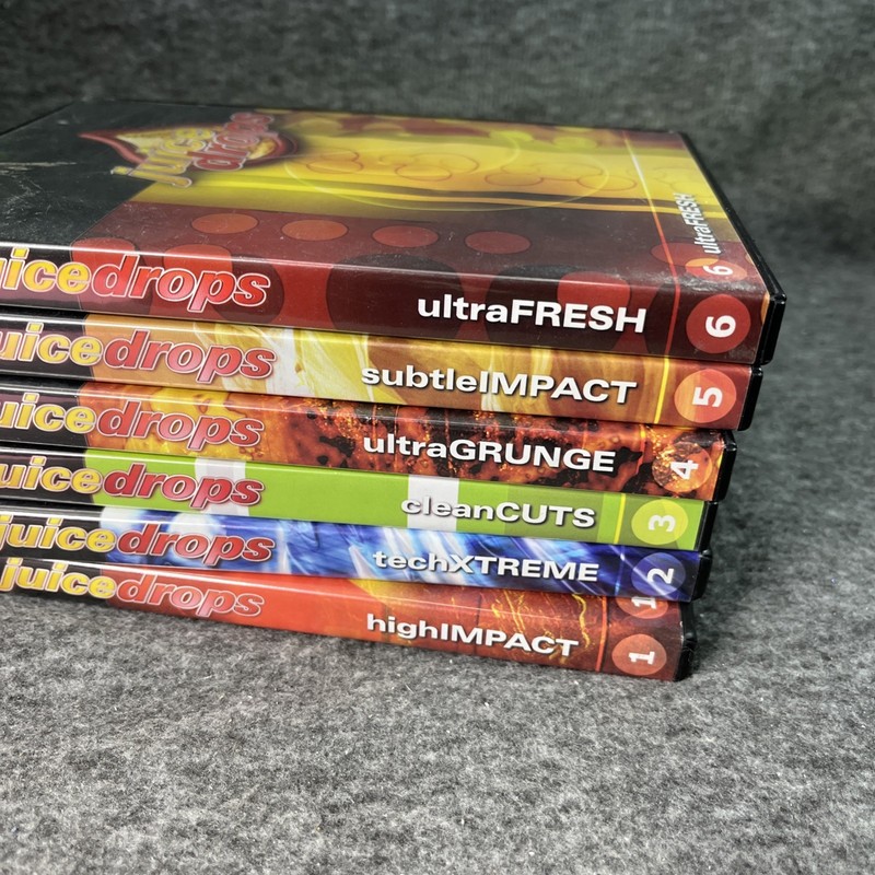 DIGITAL JUICE DROPS DVD ROM Lot - Content For Video Production - Sets 1-6 gallery