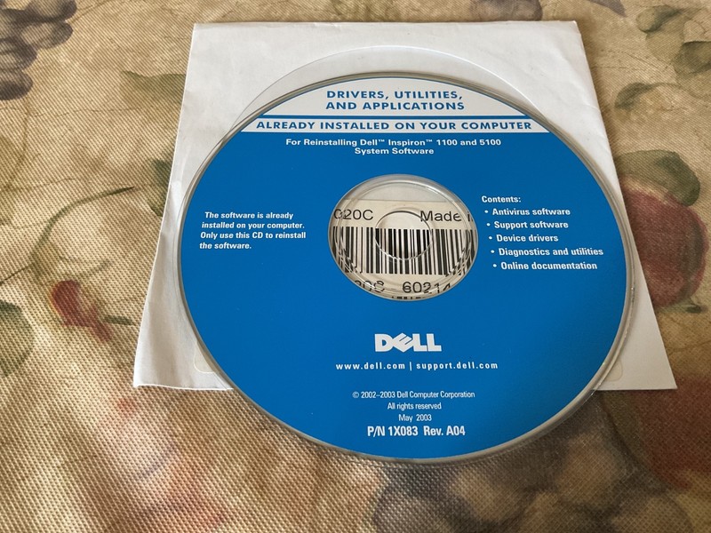 Dell Software CD-Rom Misc Lot of 5 CD’s 2001 - 2009 Dell Computer & Monitor gallery