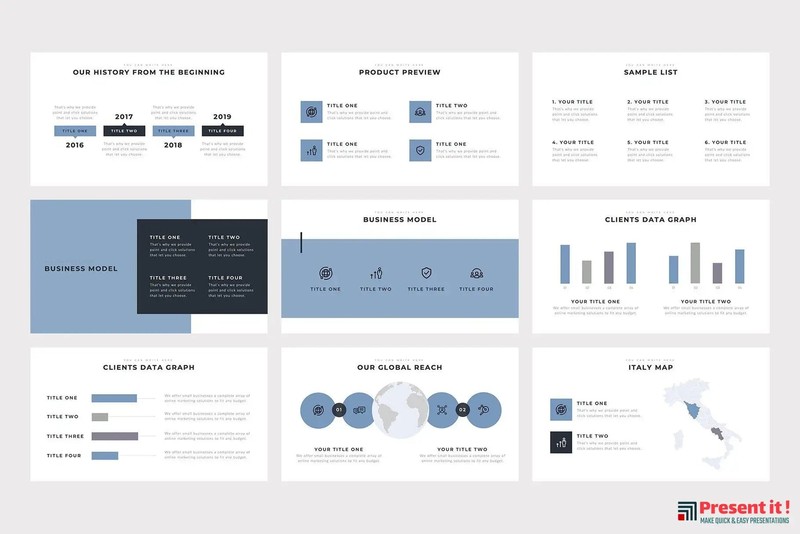 Monsieur PowerPoint Template gallery