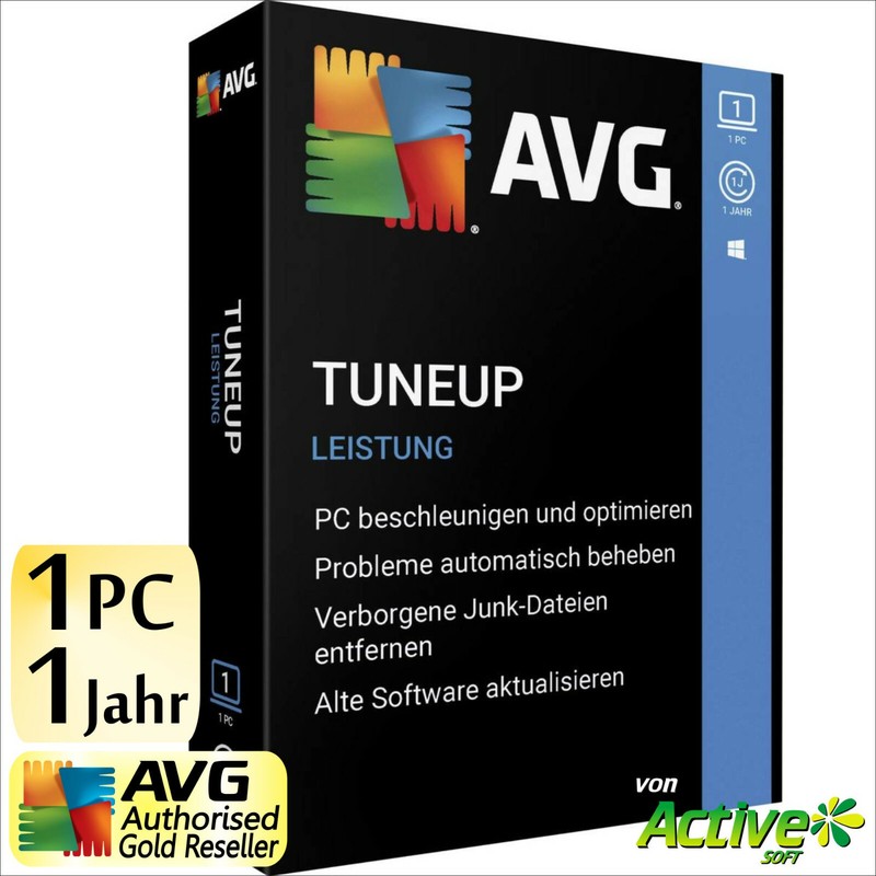 AVG PC TuneUp 2023 1 PC Vollversion 1 Jahr TuneUp Utilities DE Tune Up 2022 NEU