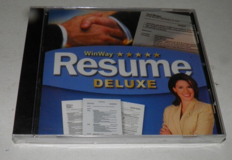 WinWay Resume Deluxe Version 11 CD-ROM Windows (new)