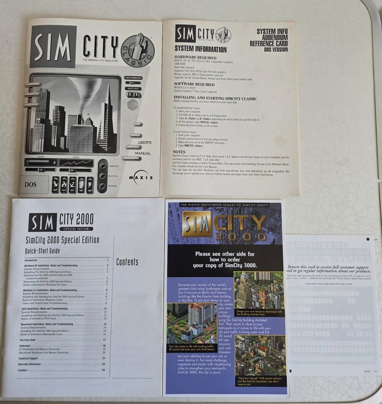 Vintage SimCity 2000 Special Edition 5.25 Floppy Disc DOS/Win/Mac CIB Big Box gallery