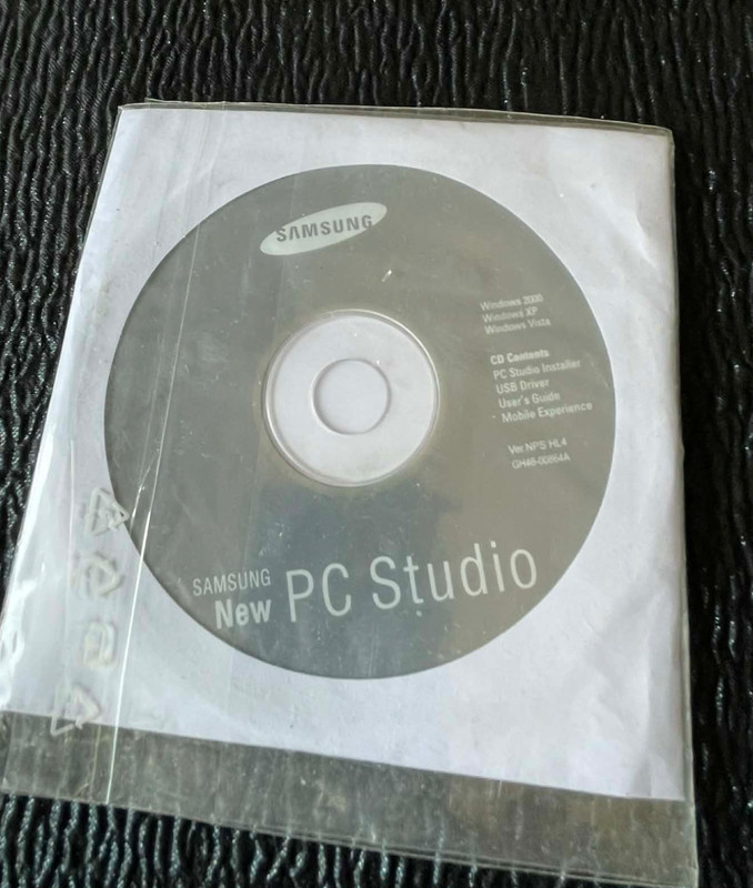 CD New Samsung PC Studio Installer Windows 2000 XP VISTA Ver NPS HL4 SGH-J700i
