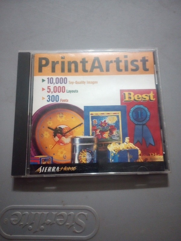 Software PC Print Artist 10000 images 5000 layouts 300