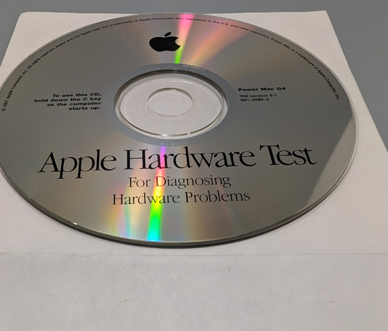 Apple Hardware Test - Power Mac G4 - SW Version 9.1 / 691-2899-A / CD gallery