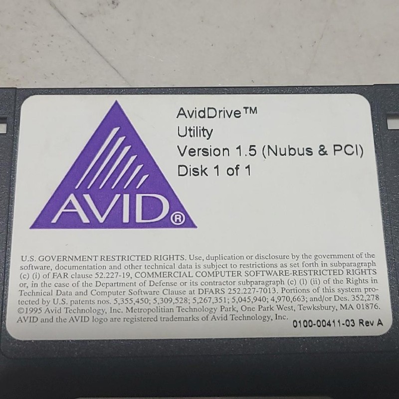 AVID Drive Utility Version 1.5 (Nubus & PCI) Disk gallery