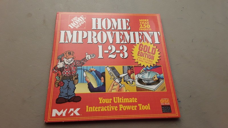 Home Improvement 1-2-3 Gold Edition CD ROM Windows/Mac Home Depot