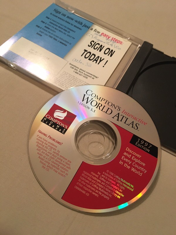 Compton's Interactive World Atlas CD - Version 1.1 - 1997 Edition - see photos gallery