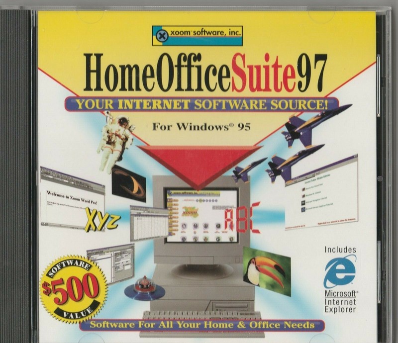 Home Office Suite 97 for Windows 95 by Xoom Software ~1997 ~ CD-ROM