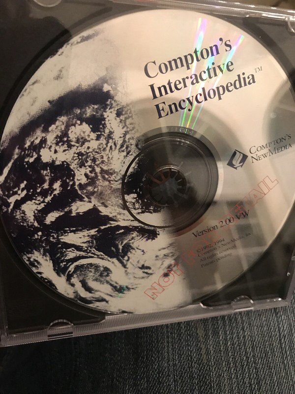 Compton’s Interactive Encyclopedia (Version 2.01VW) / CD-ROM / PC G99