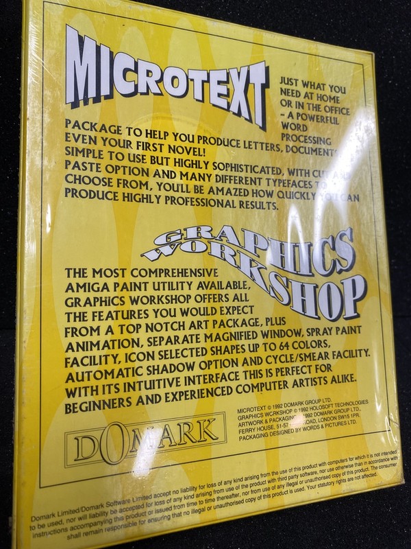 Microtext & Graphics Workshop for the Commodore Amiga 500 1000 2000 Computer NEW gallery