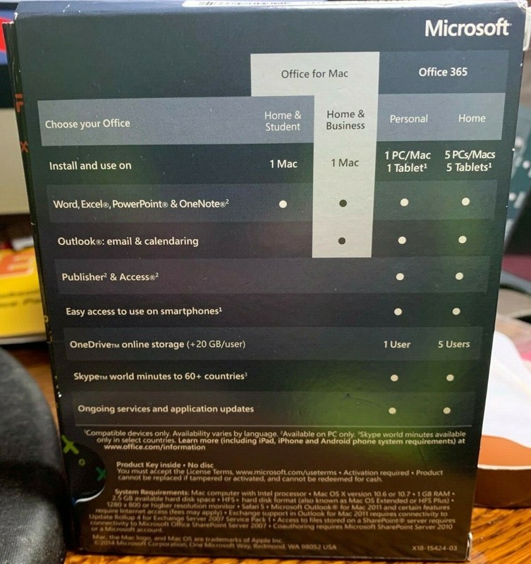 Microsoft Home and Business 2011 (License Only) (1 Computer/s) - Full Version fo gallery