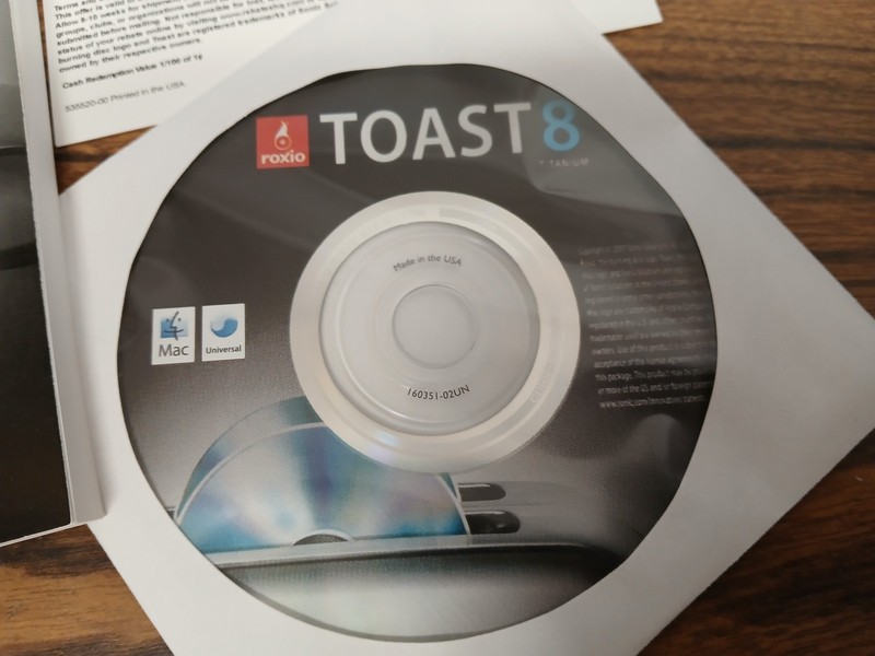 Roxio Toast 8 Titanium for Macintosh 231000 Disc Burning Software NOS gallery