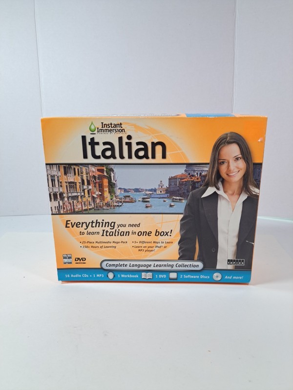 Instant Immersion Italian Complete Language Learing Collection AS IS