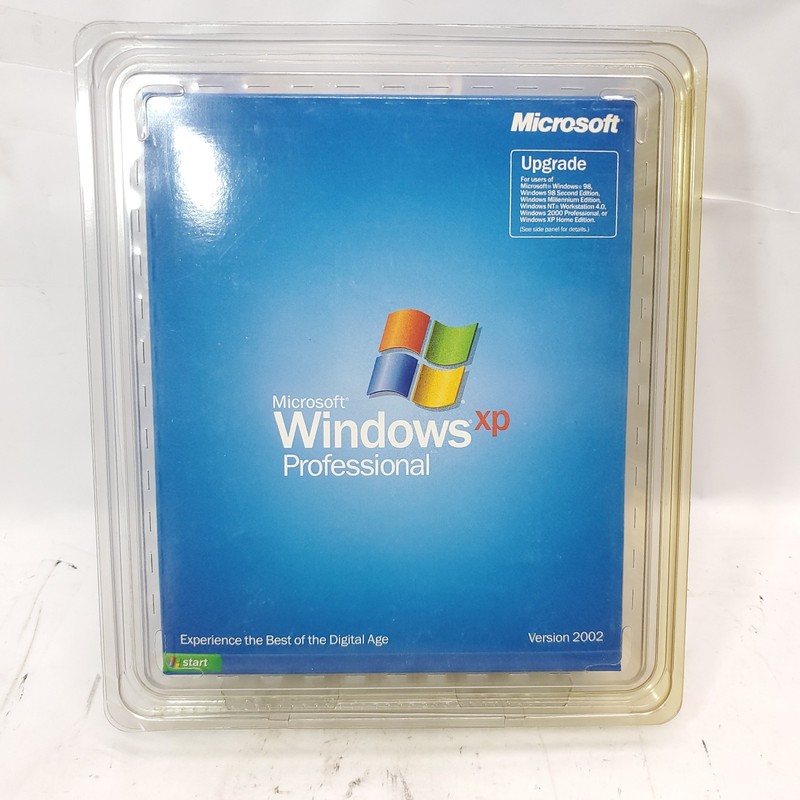 Microsoft Windows XP Professional Version 2002 Upgrade Retail Box New-Old Stock