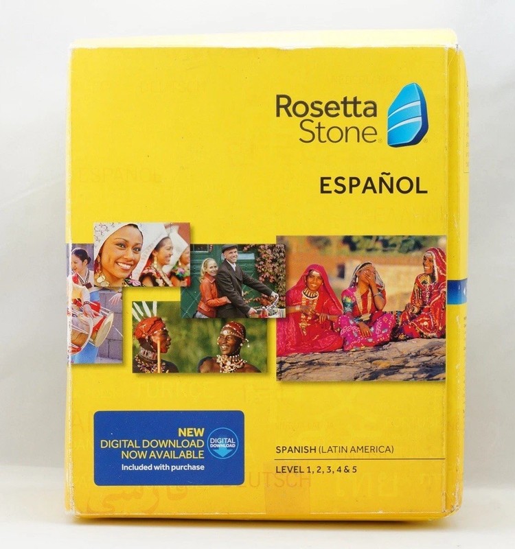 Rosetta Stone Spanish Latin America Levels 1-5 Language Course CD