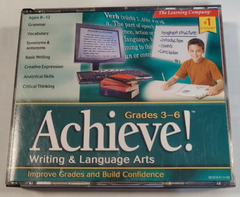 Achieve! Writing & Language Arts, Grades 3-6 (PC/MAC, 2002)