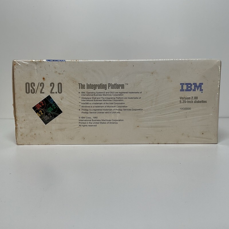 IBM OS/2 Version 2.00 5.25” Diskettes 10G6000 Factory Sealed NOS gallery