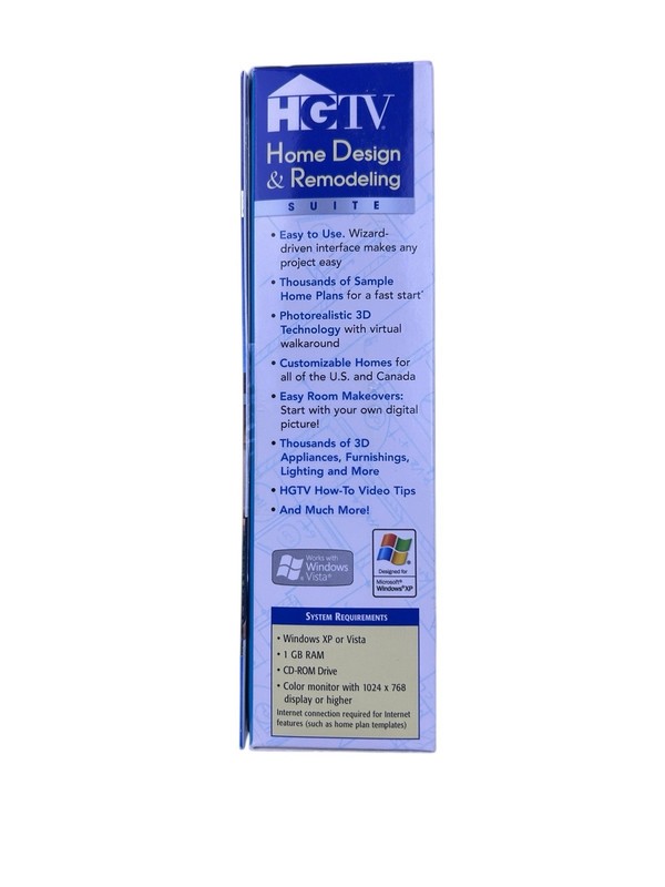 HGTV Home Design & Remodeling Suite Software Kit - New Sealed gallery