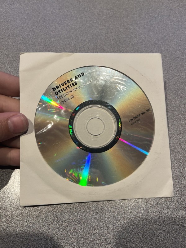 Drivers Utilities Toe TCP/IP Offload Engine Disk Update CD PN/PN152 2006 REV A01