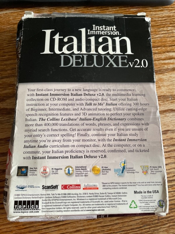 Instant Immersion Italian Deluxe v2.0 8 Disc 300 Hours gallery